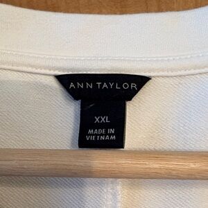 Ann Taylor Classic White Blouse XXL